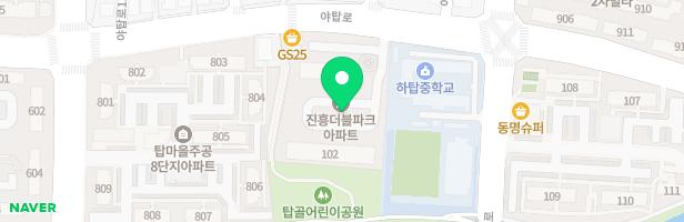 야탑 진흥W파크아파트 지도 이미지