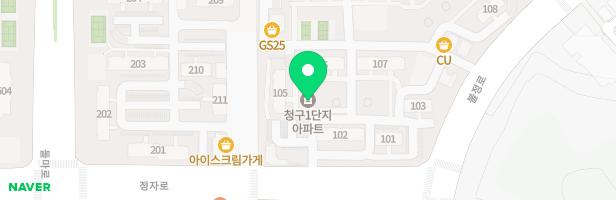 한솔마을 청구아파트 (107동 옆) 지도 이미지