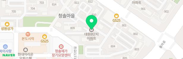 청솔마을 대원 (808동 옆) 지도 이미지