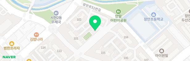 장안타운건영2차아파트 103동 지도 이미지