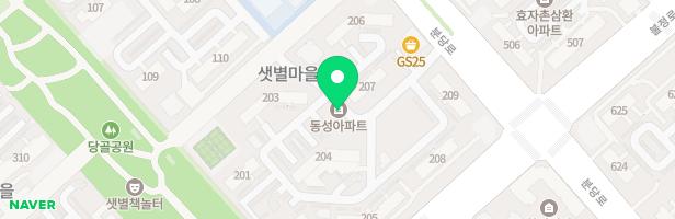샛별마을 동성아파트 (208동) 지도 이미지