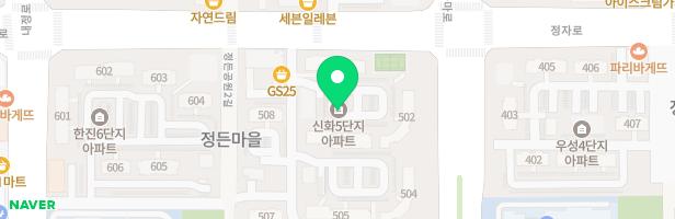 정든마을신화아파트 507동 놀이터 지도 이미지