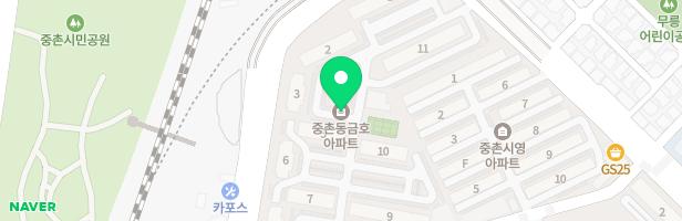 중촌금호아파트 1동앞 어린이놀이시설 지도 이미지