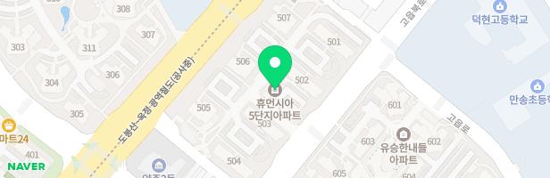 양주고읍 5블록 휴먼시아 5단지아파트 505동정면 놀이터1 지도 이미지