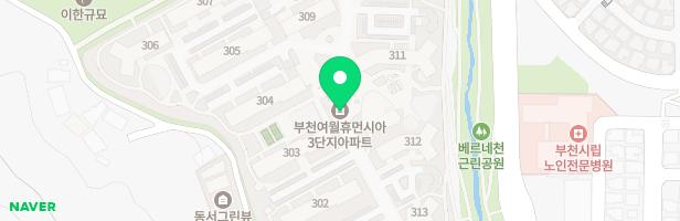 여월휴먼시아 3단지 아파트 놀이터 1/3 (312동 뒤) 지도 이미지