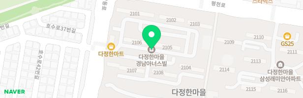 다정한마을 경남아너스빌 아파트 2103동 지도 이미지