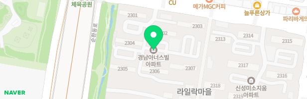 라일락 경남아너스빌 아파트 2307동놀이터 지도 이미지