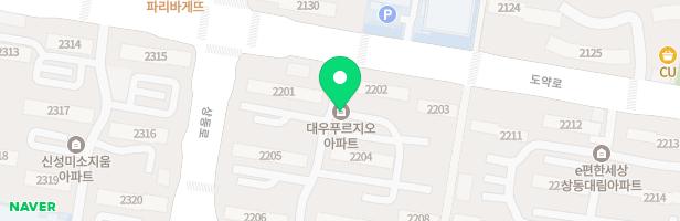 진달래마을 대우푸르지오 8동 놀이터 지도 이미지