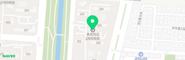 고잔푸르지오2차 207동 놀이터(관리동 앞) 지도 이미지