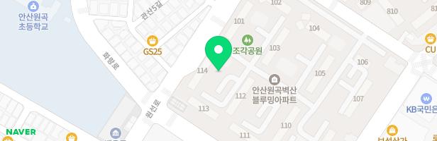 [제3놀이터]원곡벽산블루밍 114동 앞 지도 이미지