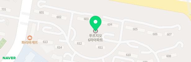 고잔푸르지오6차 613동뒤 지도 이미지