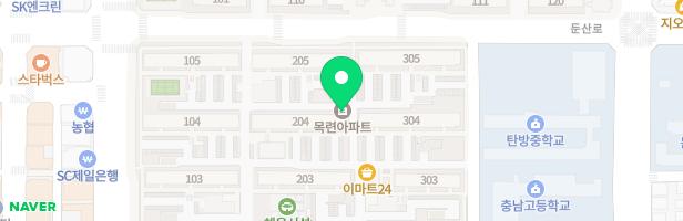 둔산목련-205동 지도 이미지