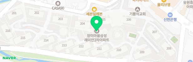장미마을 삼성래미안2차 아파트207동 지도 이미지