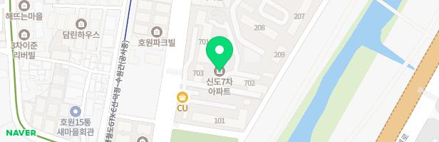 호원신도7차아파트703동앞어린이놀이시설 지도 이미지