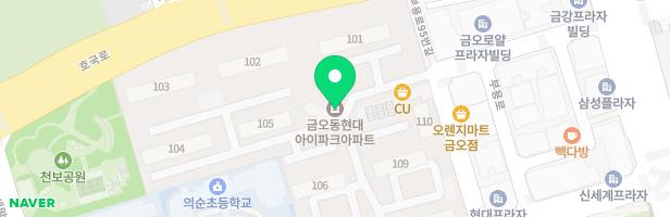 현대아이파크아파트 107동뒤어린이놀이시설 지도 이미지