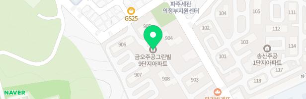 금오주공9단지아파트905동앞어린이놀이시설 지도 이미지