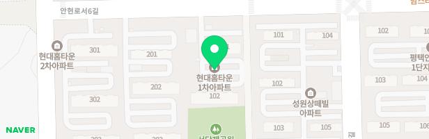 현화마을현대홈타운1차아파트 1단지 지도 이미지