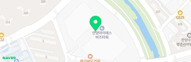 (주)바운스 안양센터 지도 이미지