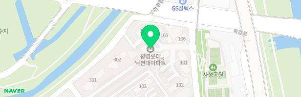 광명롯데낙천대아파트놀이터 101동 옆 지도 이미지