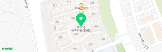 세마역 에듀파크아파트 놀이터- 210동 앞 지도 이미지