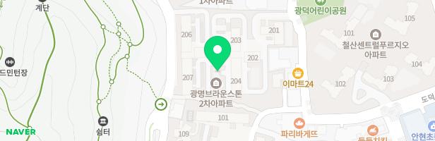 브라운스톤광명2차 놀이터(205동) 지도 이미지