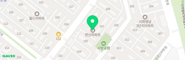 시화한신아파트 104동 어린이놀이터 지도 이미지