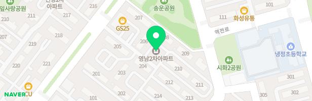 영남아파트 2단지 어린이 놀이터(213동) 지도 이미지