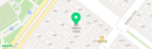 시화계룡2차아파트 어린이놀이터(205동) 지도 이미지