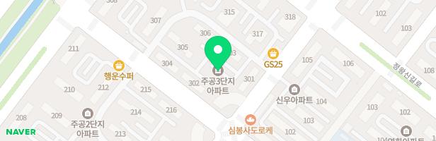 시화주공3단지 관리동 놀이터 지도 이미지
