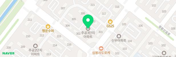 시화주공3단지 4놀이터(314동) 지도 이미지