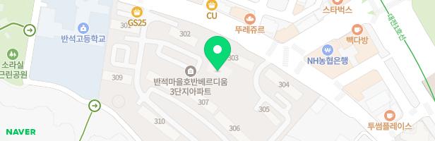반석마을3단지303동뒤어린이놀이터 지도 이미지