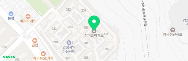 참이슬 아파트 어린이 놀이터(211동 앞) 지도 이미지