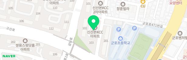 무지개마을 KCC 아파트 103동 뒤 어린이놀이시설 지도 이미지