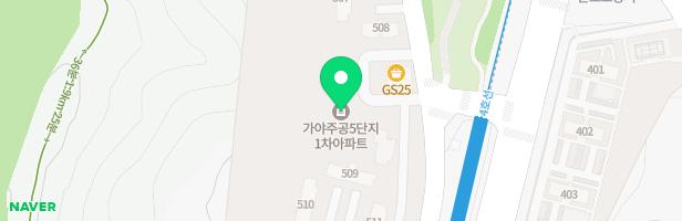 산본 5단지 가야1차 아파트 514동앞 어린이 놀이시설 지도 이미지