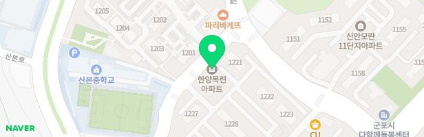 12단지 한양목련아파트 관리동 어린이 놀이시설 지도 이미지