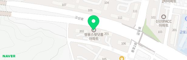용호마을 쌍용스윗닷홈 아파트 202동 앞 어린이 놀이시설 지도 이미지