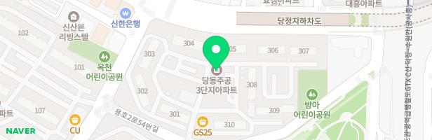 당동주공3단지 아파트 310동앞 지도 이미지