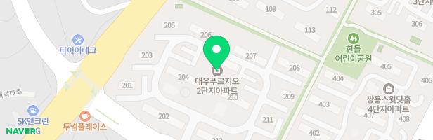 대덕테크노밸리2단지 204동 어린이놀이터 지도 이미지