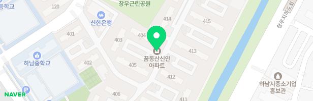 꿈동산 신안 아파트 417동 옆 놀이터 지도 이미지