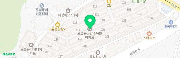금강수목원아파트 109동 놀이터 지도 이미지