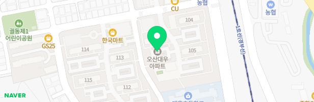 오산대우1,2차아파트 놀이터(108동) 지도 이미지