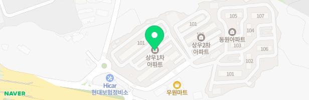 상우1차아파트 놀이터 지도 이미지