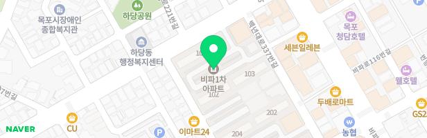 비파1차아파트(102동~103동) 지도 이미지