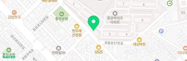 중앙하이츠 6동앞 지도 이미지