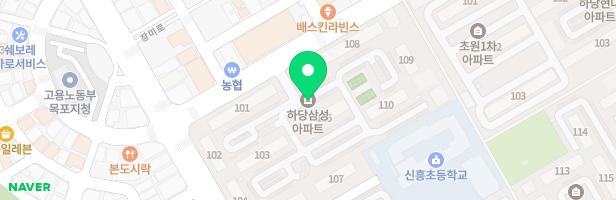 하당삼성아파트104동 놀이터 지도 이미지