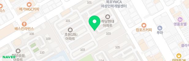하당 현대 103동 옆 지도 이미지
