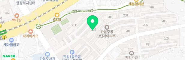 판암주공(1.2단지) 210동 놀이터 지도 이미지