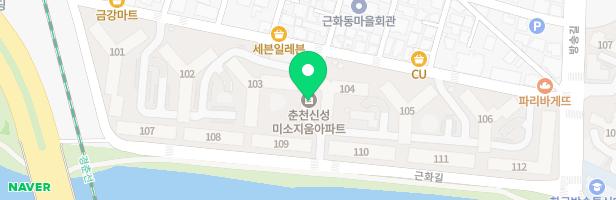 신성근화미소지움아파트 103동 앞 놀이터 지도 이미지