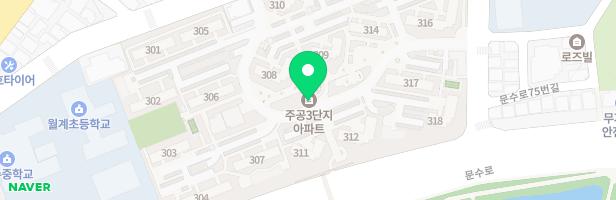 옥현으뜸마을 주공3단지 315동놀이터 지도 이미지