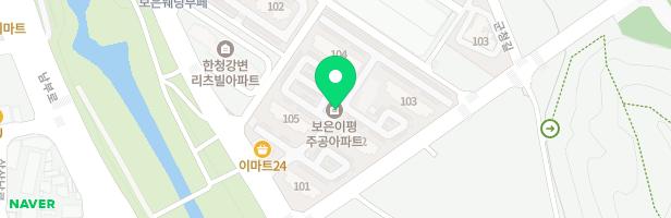 보은주공아파트 어린이놀이시설 지도 이미지